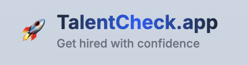 TalentCheck.app logo - aplikacja do rekrutacji i zatrudniania kandydatów