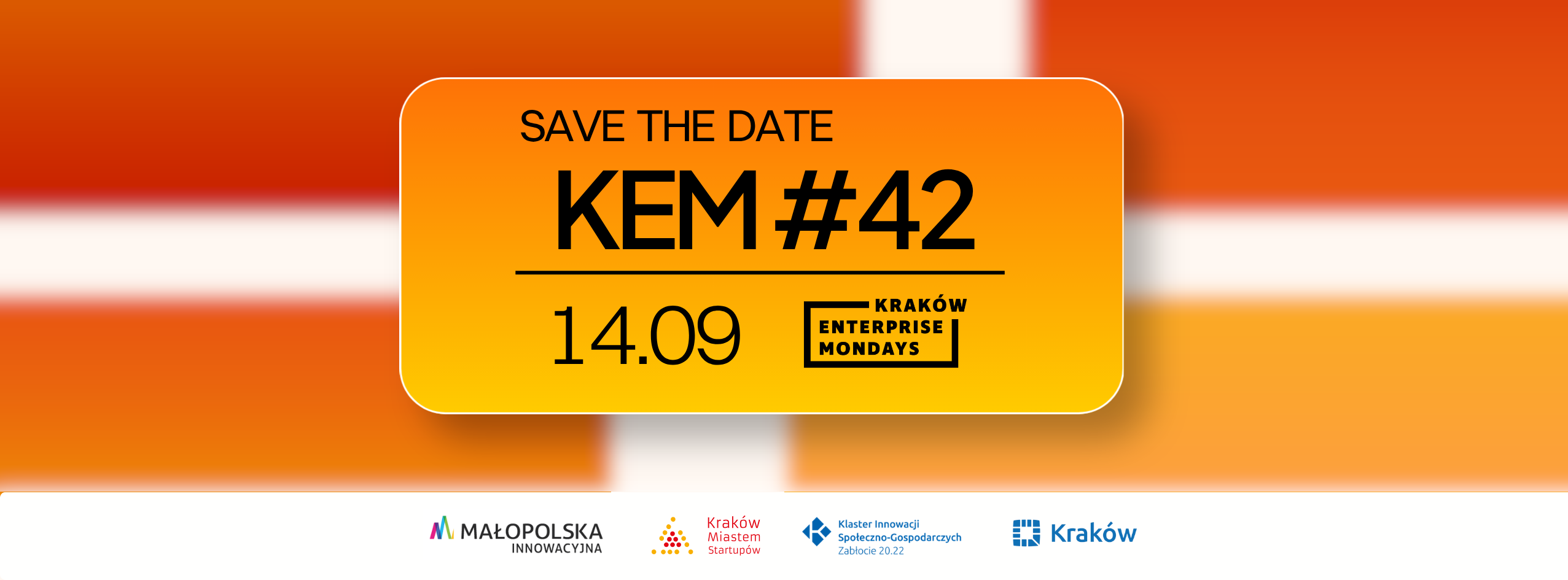 KEM #42 Kraków Enterprise Mondays 14.09 - zapisz datę wydarzenia