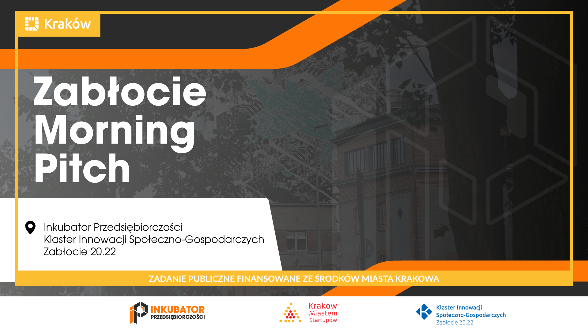 Zabłocie Morning Pitch - event w Krakowie dla startupów i przedsiębiorców